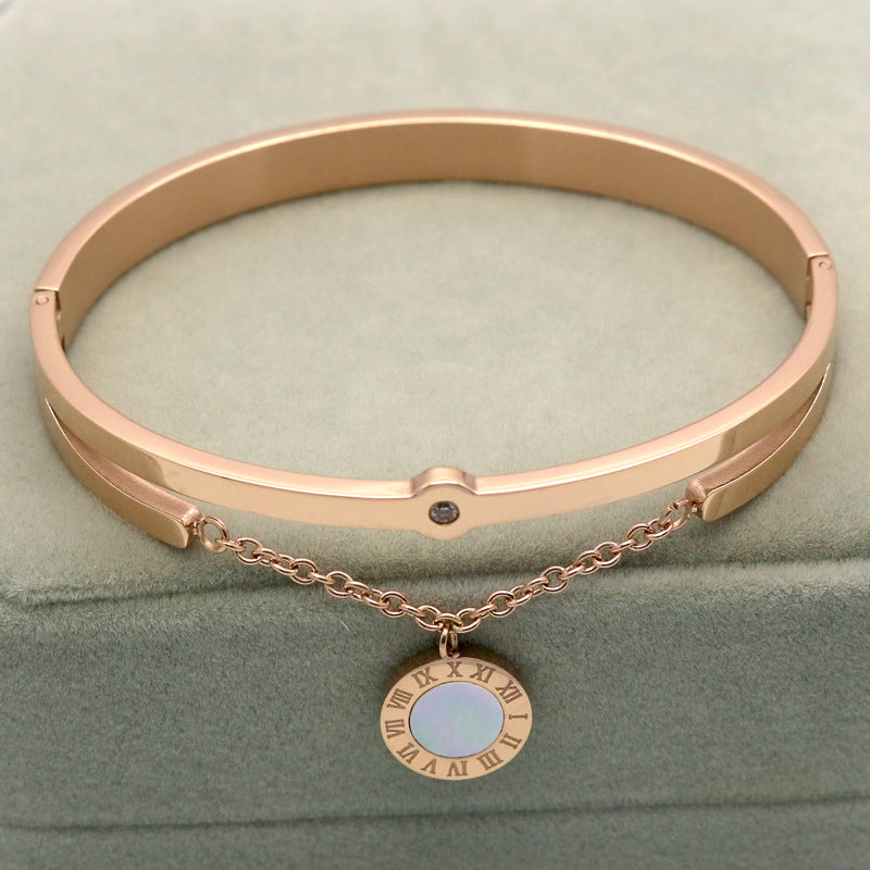 Roman Sunburst Charm Bracelet- Gold Plated