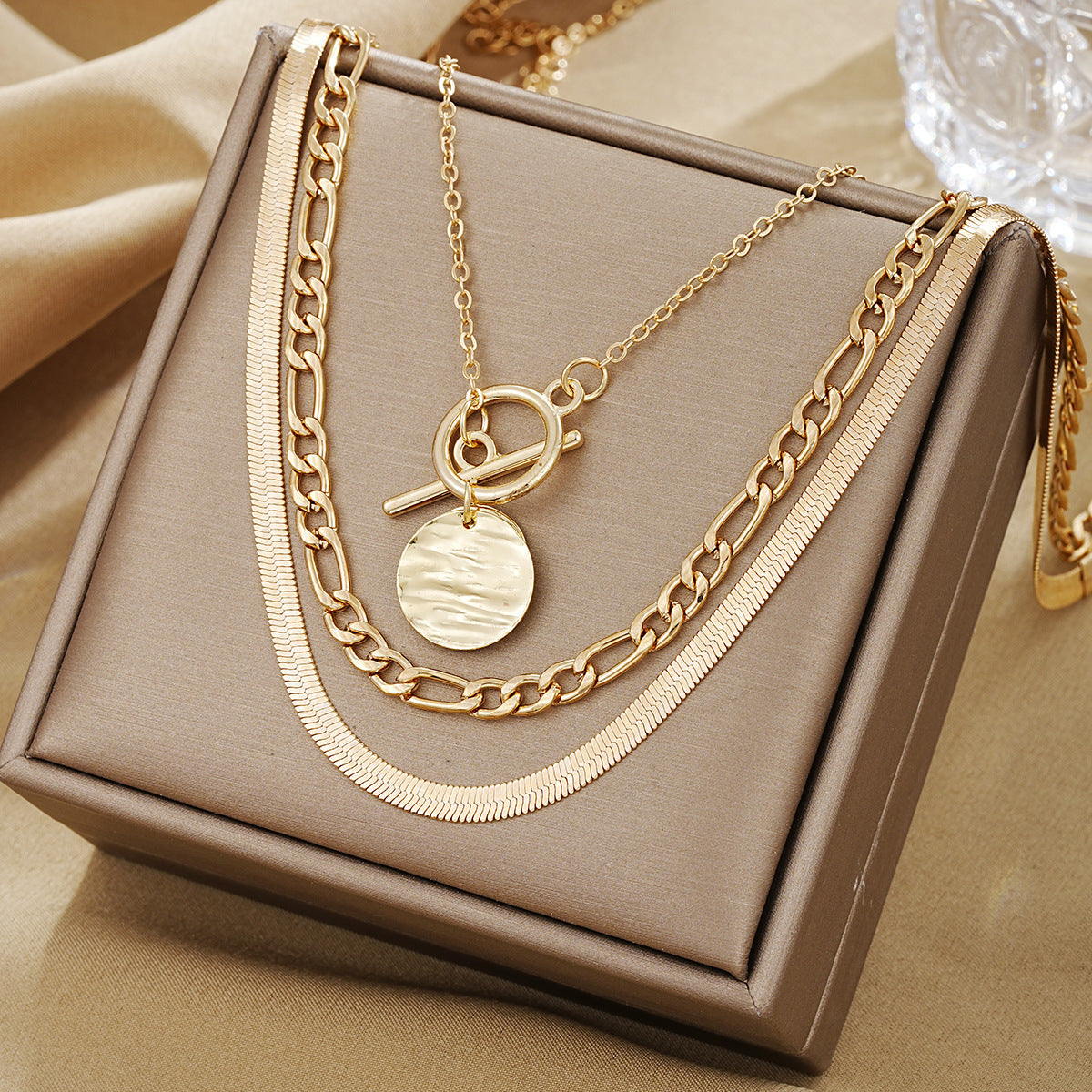 Retro Multi-Layer Snake Chain Necklace