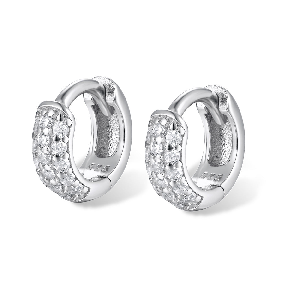 Luxury Pavé Chunky Hoops – Gold & Silver Plated