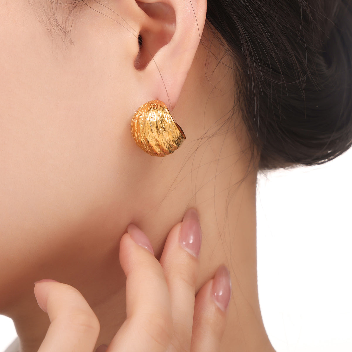 Textured Gold Statement Earrings — Multi-Design Collection