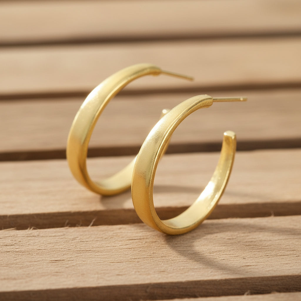 Matte Brushed Geometric Earrings For Women